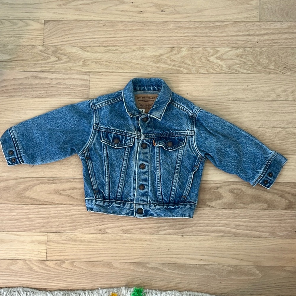 SID Levi's orange tab hand embroidered Levi jacket size 2T